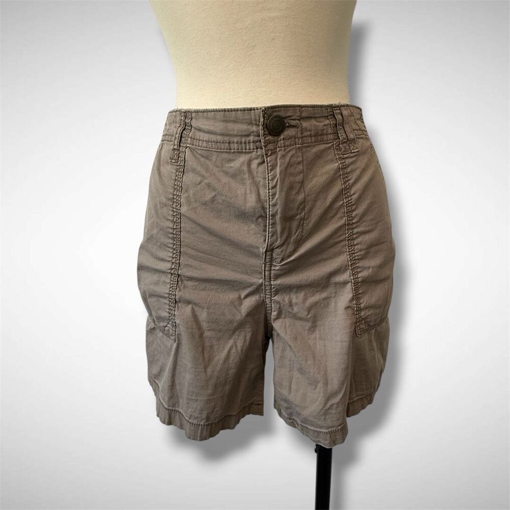 Caffe Marrakesh Cargo Casual High-Rise Utility Shorts Taupe 12